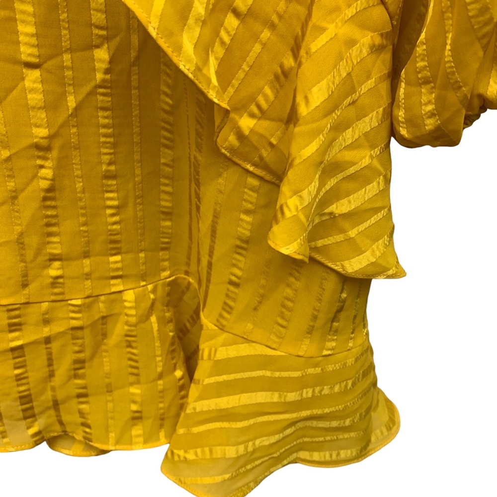 ASTR The Label Yellow Textured Ruffle Dress - Picture 8 of 12
